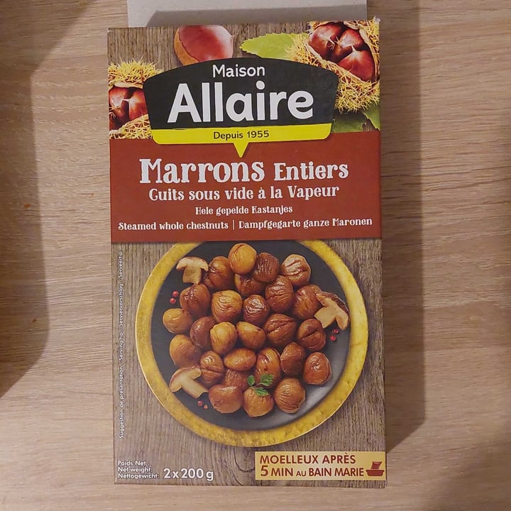 photo of Maison Allaire Organic Steamed Whole Chestnuts shared by @giadafec123 on  12 Mar 2022 - review