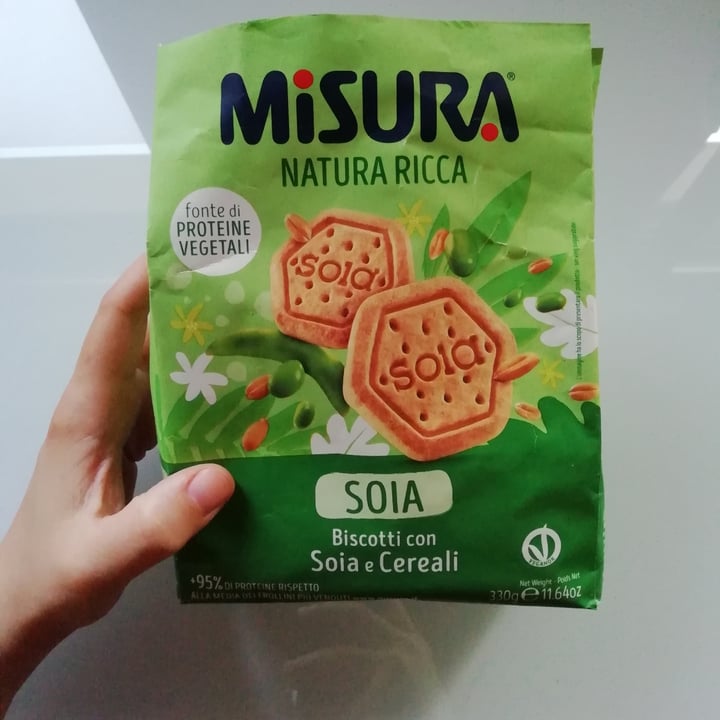 photo of Misura Biscotti con soia e cereali - Natura ricca shared by @soniaveg on  16 Jul 2022 - review