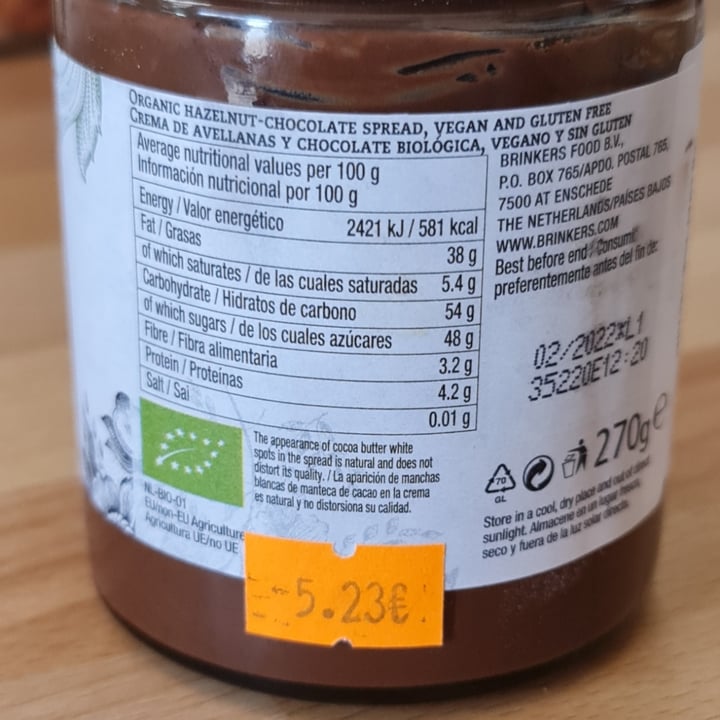 photo of La Vida Vegan Hazelnut Chocolate Spread | Crema Avellanas Y Chocolate shared by @anikoftv2 on  30 Jul 2021 - review