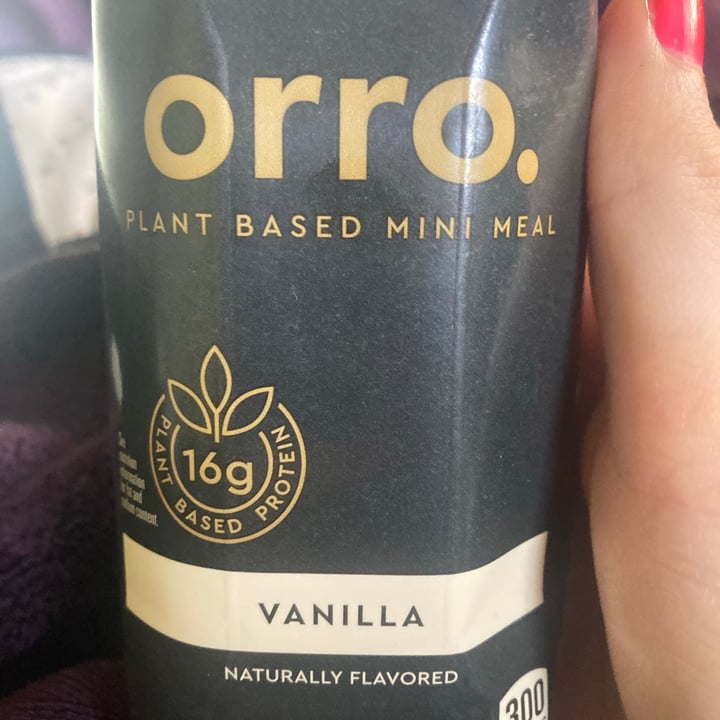 photo of drink orro Plant based Mini Meal Vanilla shared by @maisietheblindhen on  17 Feb 2021 - review