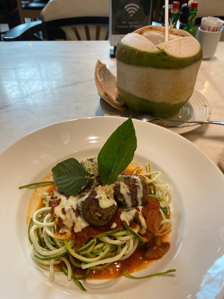 photo of VEGANERIE Concept Zucchini With Plant Based MeatBalls shared by @saralouise on  06 Nov 2019 - review