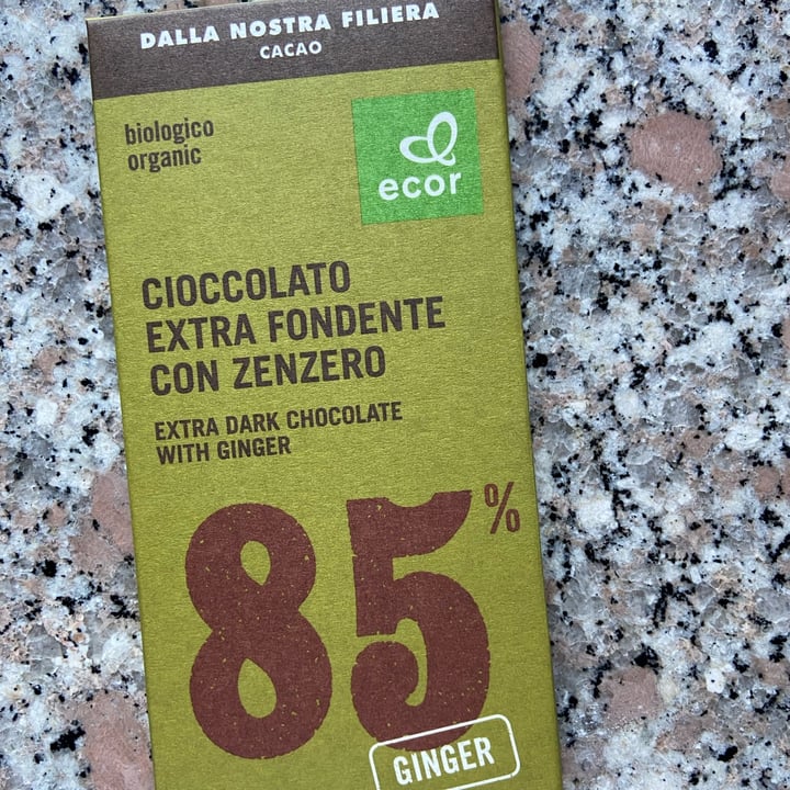 photo of Ecor Cioccolato Extra Fondente Con Zenzero 85% shared by @maty96 on  18 Oct 2022 - review