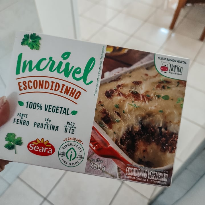 review photo of Seara Incrível escondidinho 100% vegetal shared by @juliaguirardelli on 20 Nov 2021 - review