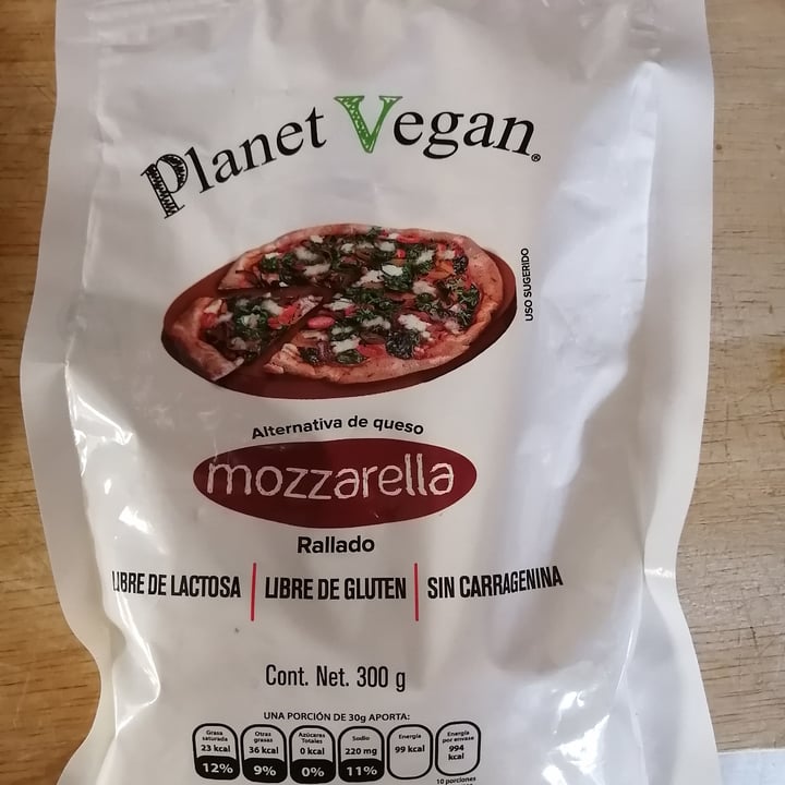 photo of Planet Vegan Mx Queso Mozzarella Rallado shared by @arturitob2 on  26 Jul 2020 - review