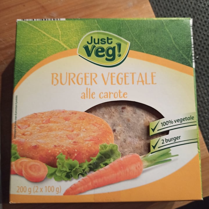 photo of Just Veg! (ALDI Italy) Burger di carote shared by @diegho90 on  09 Nov 2022 - review