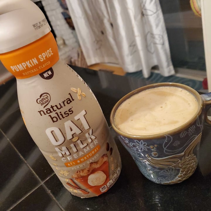 photo of Coffee mate natural bliss Pumpkin spice oat milk shared by @carolynn on  24 Aug 2021 - review