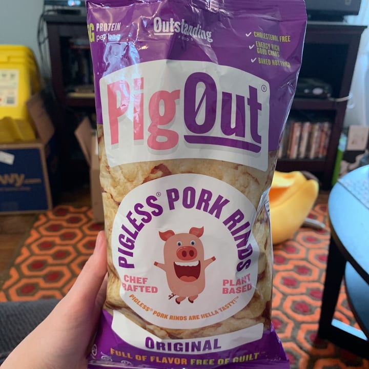 photo of Outstanding Foods Pigout Pigless Pork Rinds Original shared by @candytails on  24 Apr 2020 - review