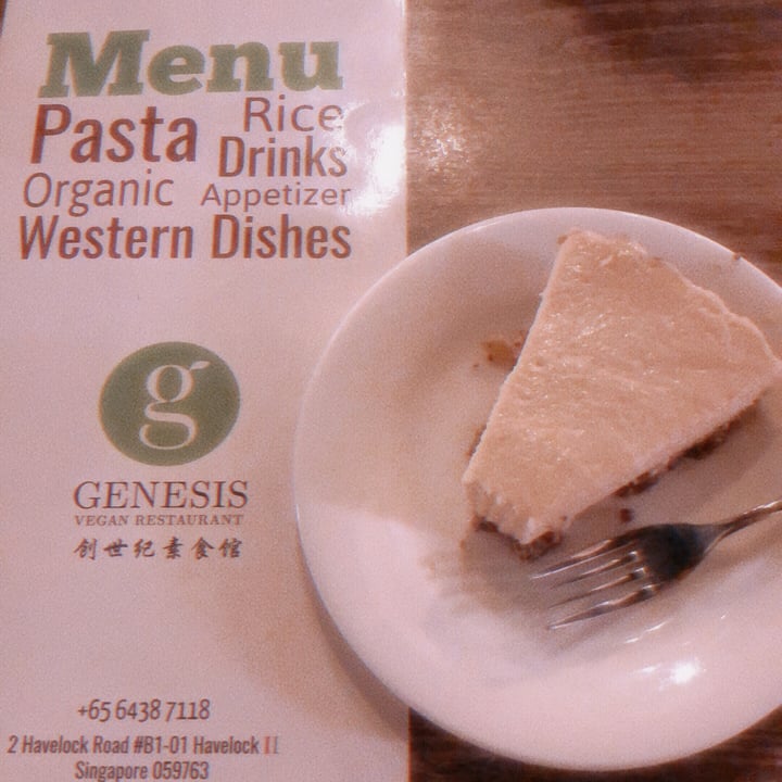 photo of Genesis Vegan Restaurant Cheese Cake shared by @ddavina on  21 Feb 2021 - review