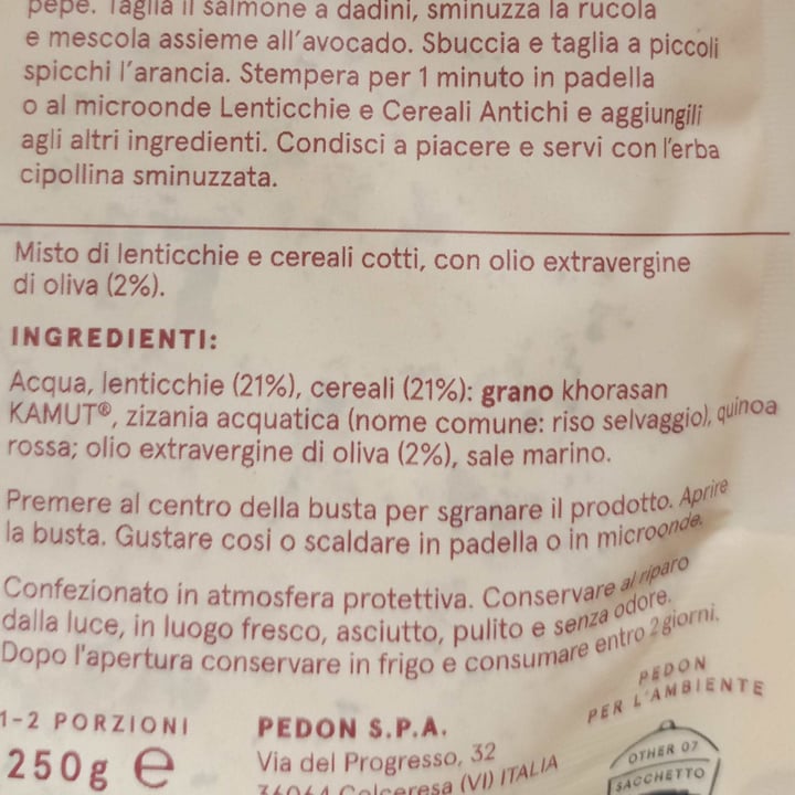 photo of Pedon Lenticchie e cereali antichi shared by @aleioria23 on  14 Sep 2022 - review