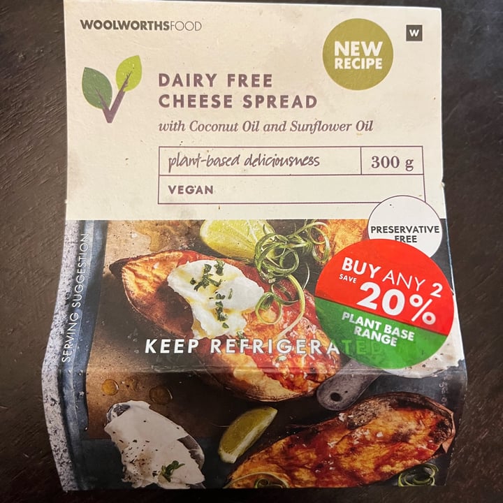 review photo of Woolworths Food Dairy Free Cheese Spread shared by @abbackerman on 18 Oct 2022 - review