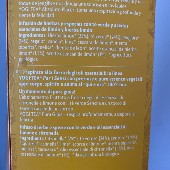 review photo of Yogi Tea Organic Gioia Pura shared by @ladispensadicilla on 09 Mar 2022 - review