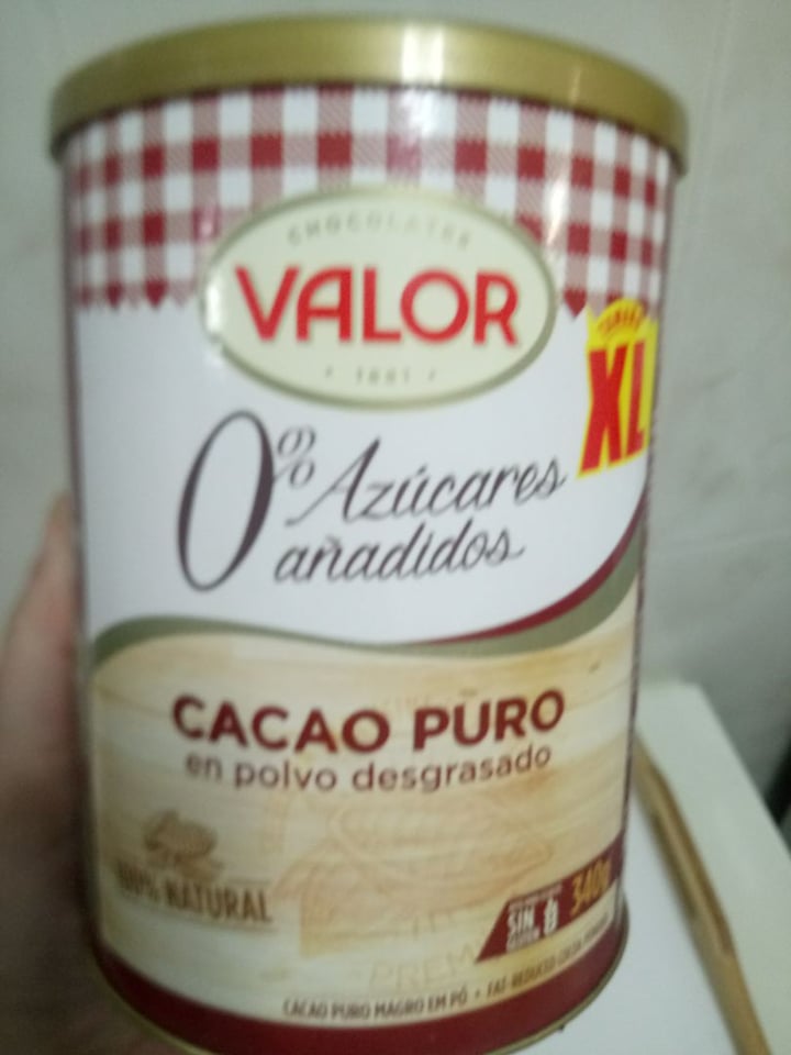 photo of Valor Cacao Puro En Polvo 0% Azúcares shared by @estherlr on  18 Feb 2020 - review