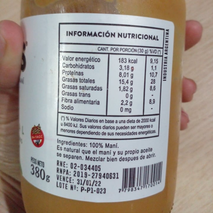 review photo of Nina’s Mantequilla de Maní shared by @nanvazveg on 24 Nov 2021 - review