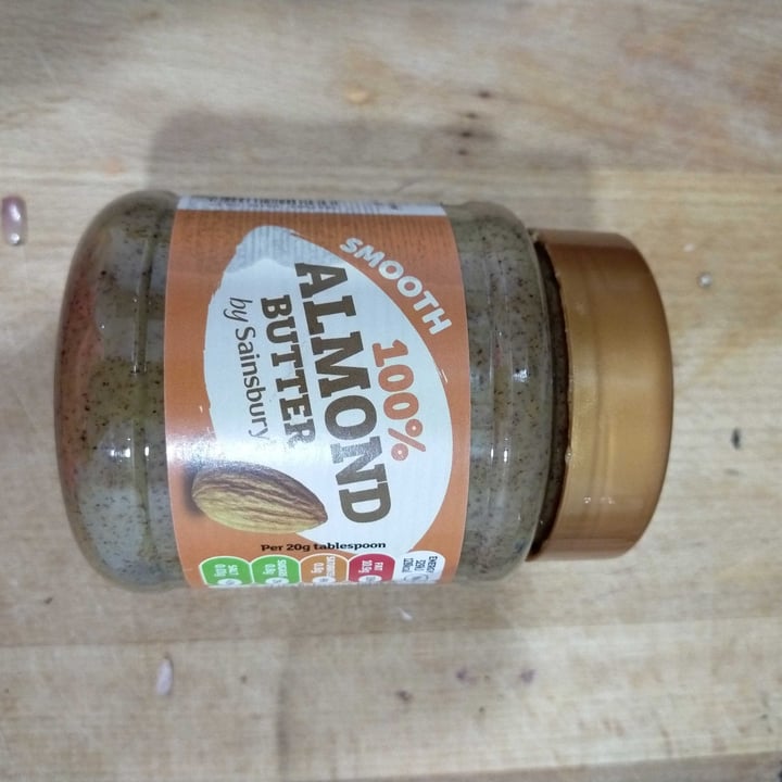 photo of Sainsbury's Smooth 100% Almond Butter shared by @joyfulvegan on  30 Jan 2022 - review