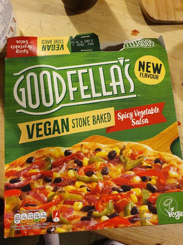 photo of Goodfella's Goodfellas spicy vegetable salsa stonebaked pizza shared by @thaigrrlillee on  17 Apr 2020 - review