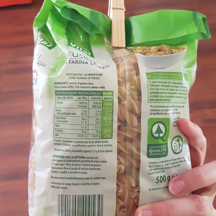 review photo of Despar vital Fusilli con farina d'orzo shared by @sabrinarr on 05 Jun 2022 - review