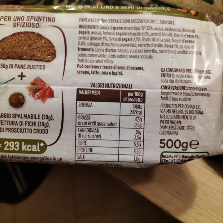 photo of Conad Pane di segale shared by @itsenrica on  18 Mar 2022 - review