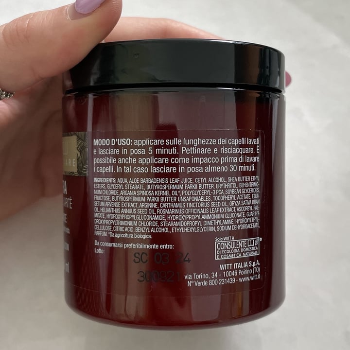 photo of Witt Italia Spa Maschera per capelli shared by @martimode on  15 Mar 2022 - review