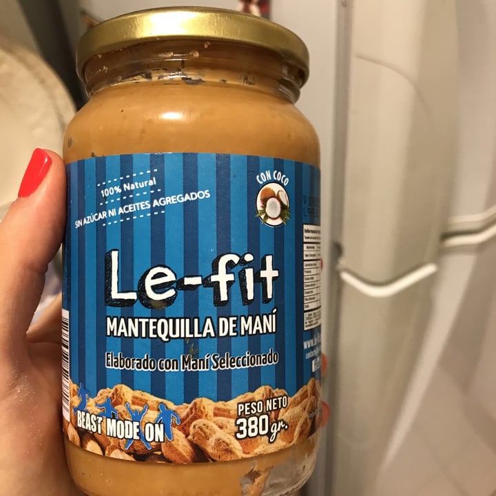 photo of Le-Fit Mantequilla De Mani Dark Chocolate shared by @esteficasotti on  29 Aug 2019 - review
