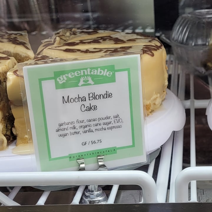 photo of Green Table Cafe Blondie Cake shared by @byobottlesg on  14 Dec 2021 - review