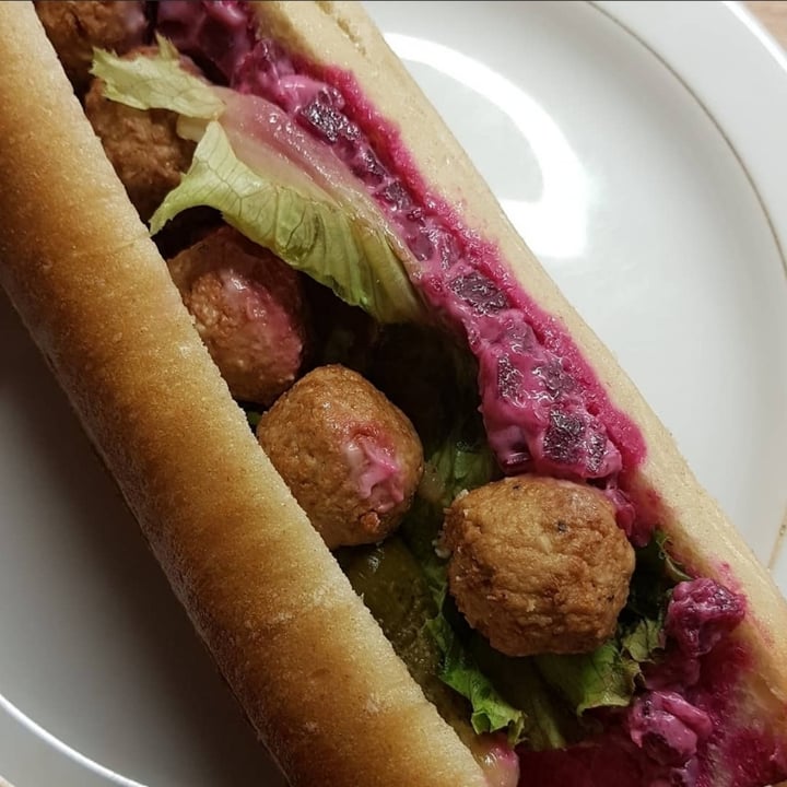 photo of VegMe Baguette med vegobullar shared by @enkelvegan on  04 Feb 2021 - review