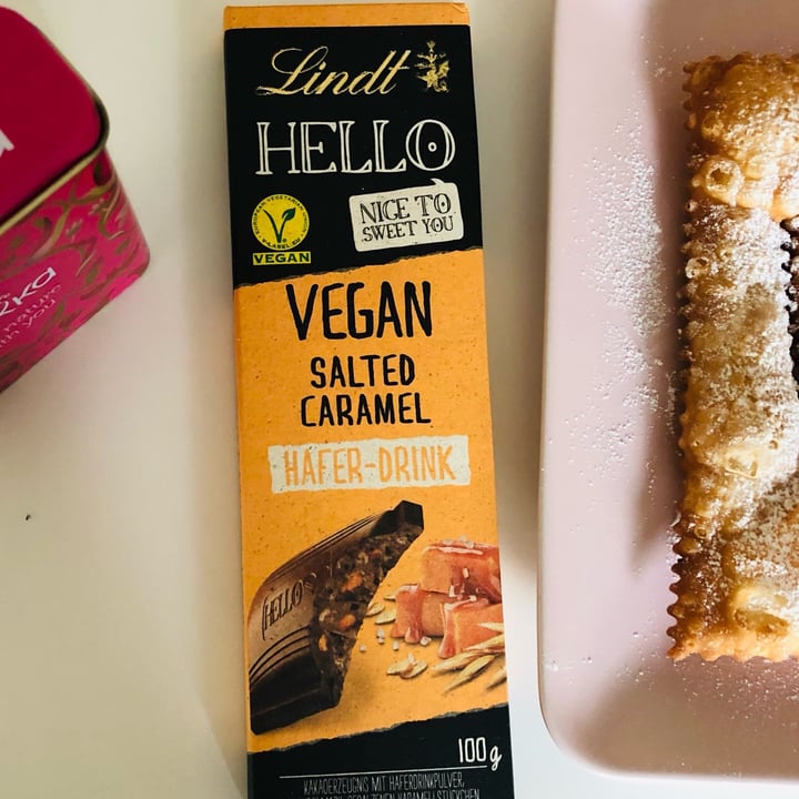 photo of Lindt Hello Vegan Salted Caramel shared by @nicole- on  27 Feb 2022 - review
