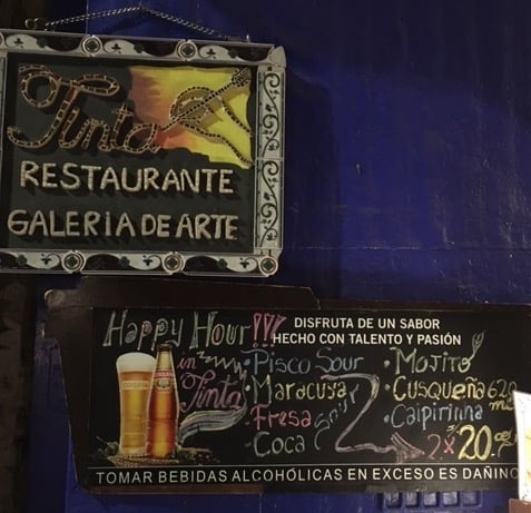 review photo of Tinta Restaurante Cultural y Galería de Arte Quinoa Soup and Vegetable Curry shared by @leslie on 06 Apr 2018 - review