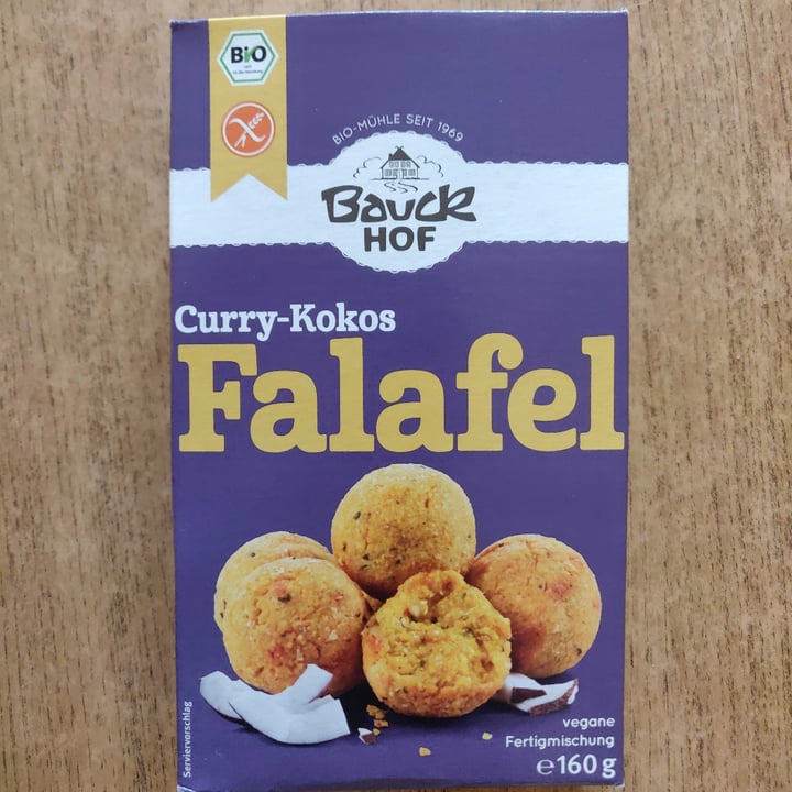 photo of Bauck Hof Curry-Kokos Falafel shared by @-vegandrew- on  04 Dec 2021 - review