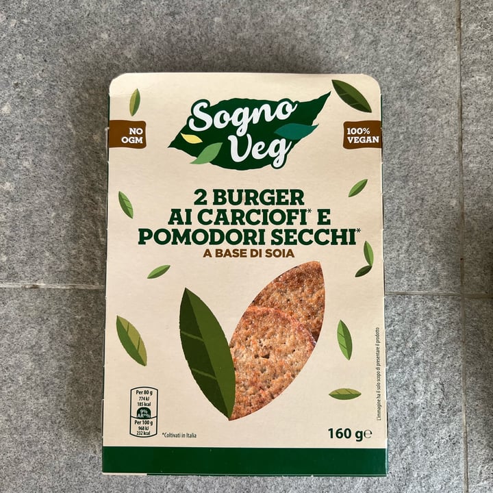 review photo of Sogno Veg - burger soia burger carciofini e pomodori secchi shared by @lea906 on 21 Jul 2022 - review