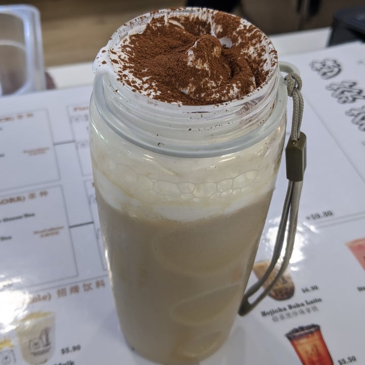 photo of Mong Cha Cha Cafe 梦茶茶 Mugi Rice Creme Latte shared by @bornvegetarian on  10 Nov 2020 - review