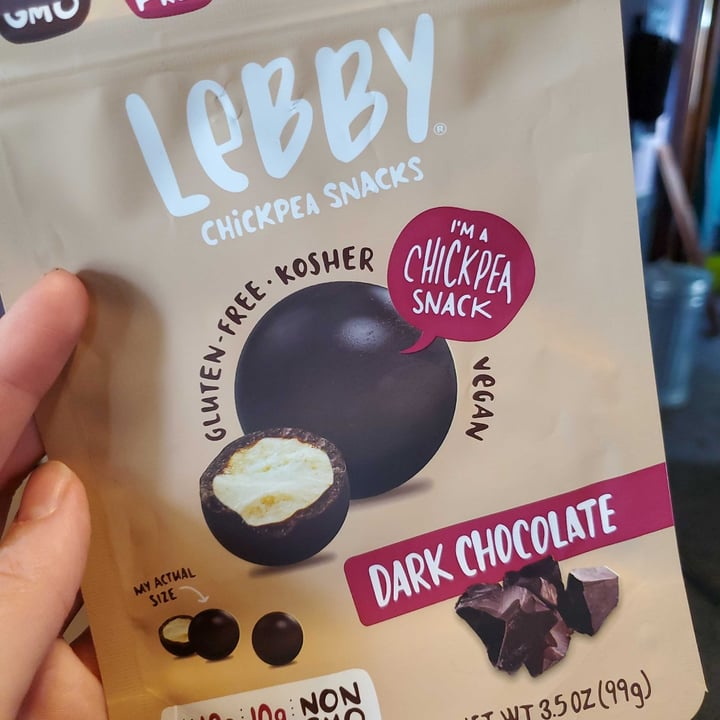 review photo of Lebby Chickpea Snacks Dark Chocolate Covered Chickpeas shared by @cynicallyproven on 29 Mar 2022 - review