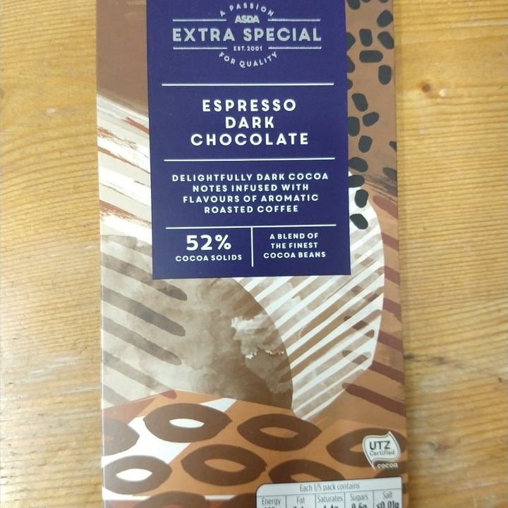 photo of ASDA Extra special espresso dark chocolate shared by @carmarthensally on  21 Oct 2020 - review