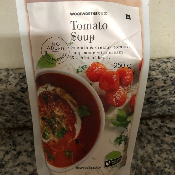 photo of Woolworths Food Tomato soup shared by @mamabear1 on  25 Jun 2020 - review