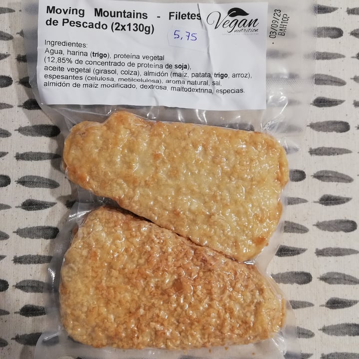 photo of Moving Mountains 2 plant-based fillets shared by @copito on  08 Dec 2021 - review