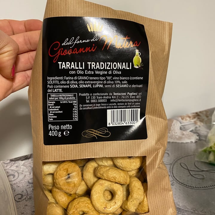review photo of Dal forno di Giovanni Matera Taralli Tradizionali con Olio Extravergine di Oliva shared by @marty83 on 31 Mar 2022 - review