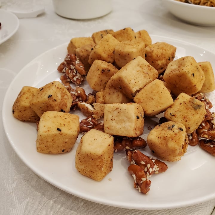 photo of Modern China Restaurant Golden Crispy Bean Curd Cubes with Walnut shared by @moosewong on  14 Nov 2021 - review