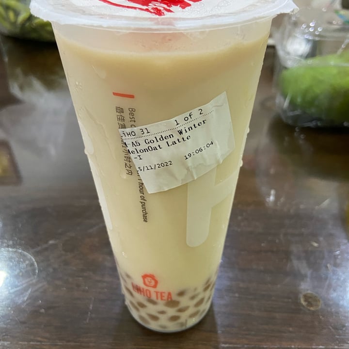 photo of LiHO TEA @ Junction 10 Golden Winter Melon Oat Latte shared by @baothebijin on  15 Nov 2022 - review