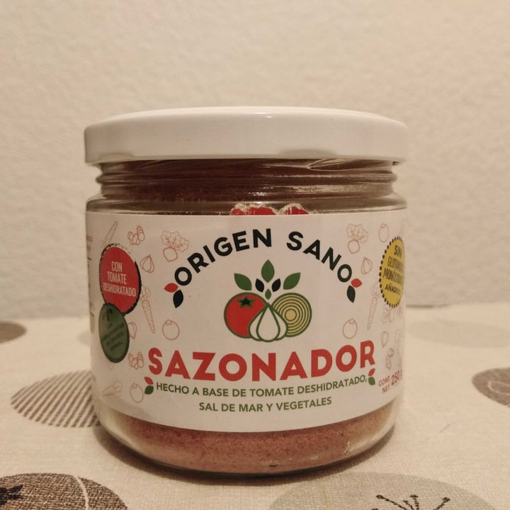 photo of Origen sano Sazonador Aceite de Oliva, Sal de Mar y Curcuma shared by @paolasnx on  08 Apr 2020 - review