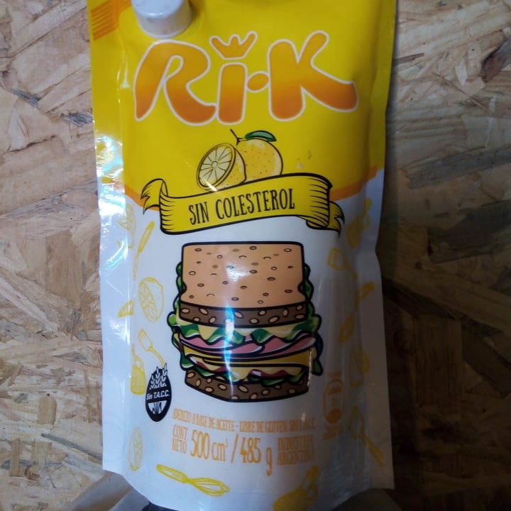 review photo of Ri-k Mayonesa Vegana Sin Colesterol shared by @mmaarrttiinnaa on 12 Aug 2020 - review