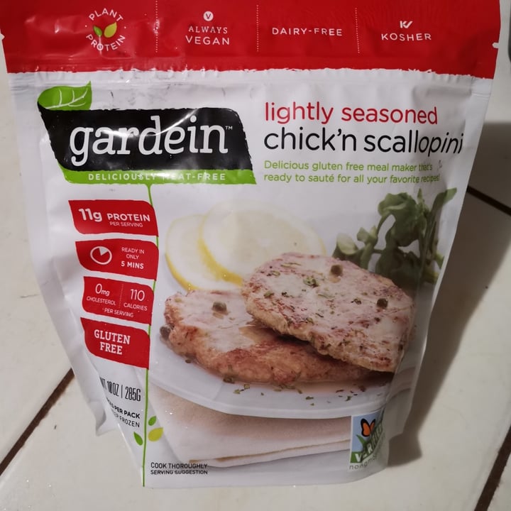 photo of Gardein Lightly Seasoned Chick’n Scallopini shared by @dresveg on  20 May 2021 - review