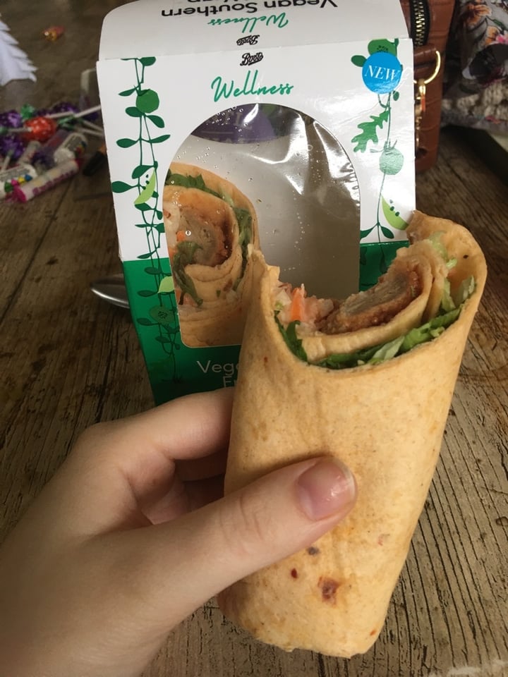review photo of Boots Vegan Southern Fried Wrap shared by @agnavy on 03 Jan 2020 - review