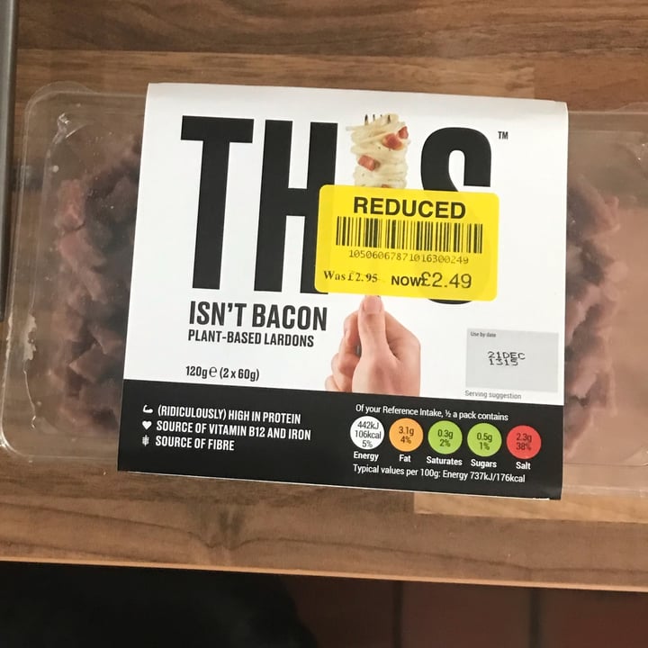 photo of THIS Plant-based Lardons shared by @charliejones1 on  22 Dec 2021 - review