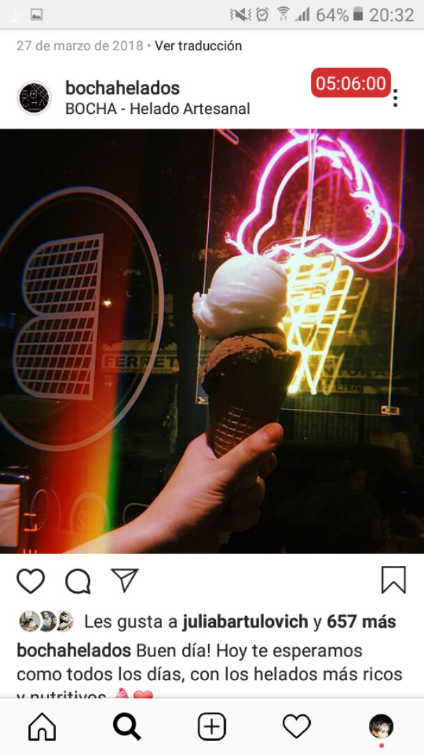 photo of BOCHA - Helados Artesanales Helado De Chocolate, Y Otros Sabores Ed Limitada shared by @biancasabbatini on  05 Jan 2020 - review