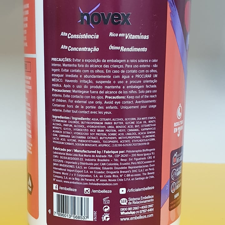 review photo of Novex Creme De Tratamento Ultraprofundo - Infusão De Colágeno shared by @anacarrijo on 22 Sep 2021 - review