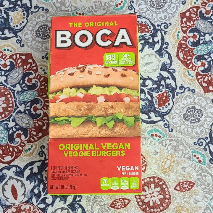 photo of BOCA Original Vegan Veggie Burger shared by @vegan4thewin on  30 Aug 2021 - review