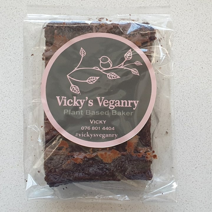 photo of Vickys Veganry Brownie shared by @compassionate1candy on  25 Oct 2021 - review