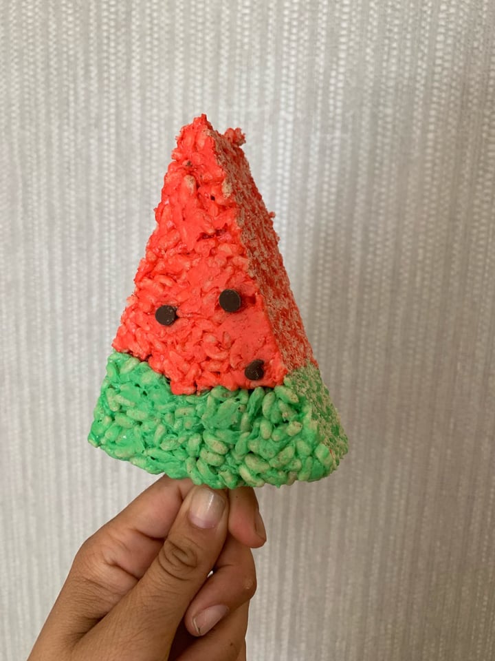 photo of Vegan Treats, Inc. Watermelon krispy treat shared by @jaggy on  11 Aug 2019 - review