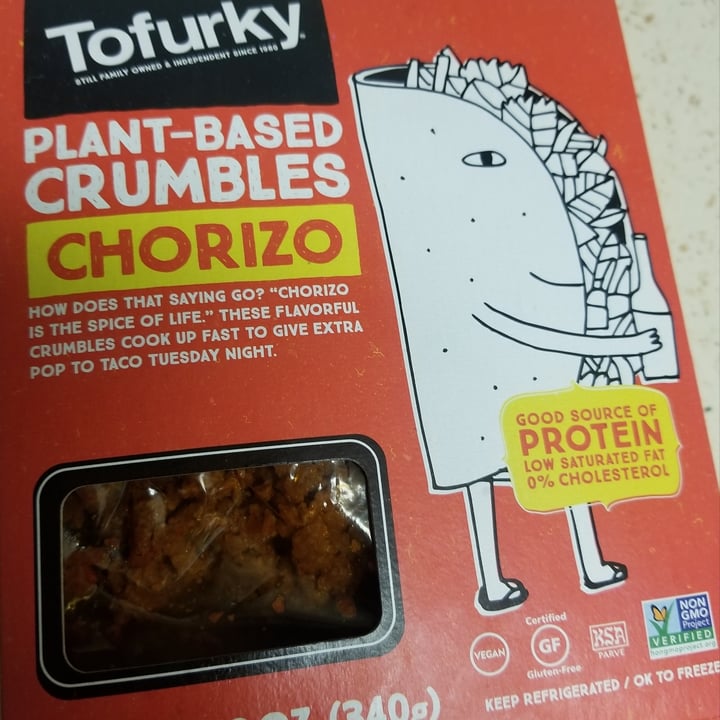 photo of Tofurky Chorizo crumbles shared by @steph90 on  17 Oct 2020 - review