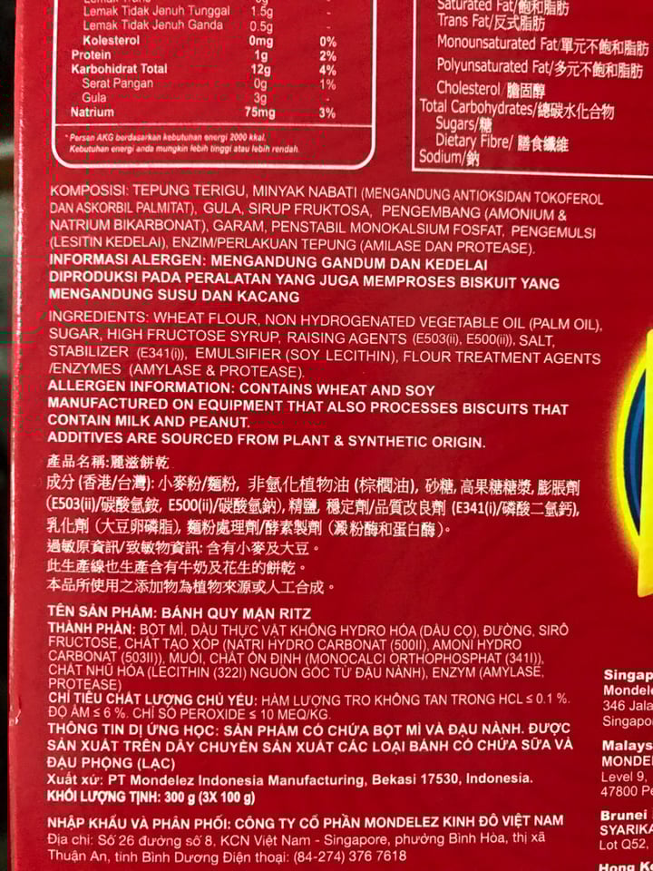 review photo of Ritz Ritz Crackers Originals shared by @shiling on 12 Oct 2019 - review