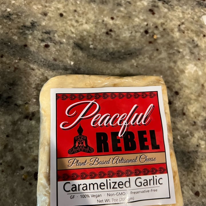 photo of Peaceful Rebel Carmelized Garlic Plant-based Cheese shared by @shealovestrees on  09 Oct 2022 - review